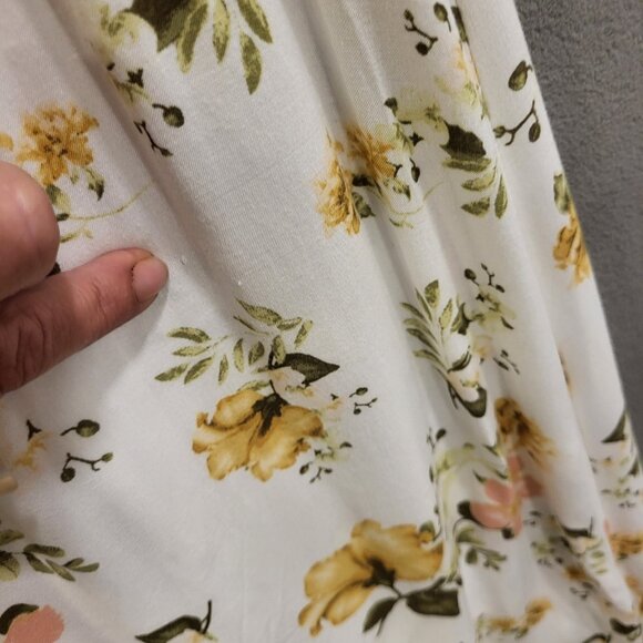 J For Justify Dress Womens Size Small White Floral Dress Hi Low Hem Cottagecore - Picture 6 of 6